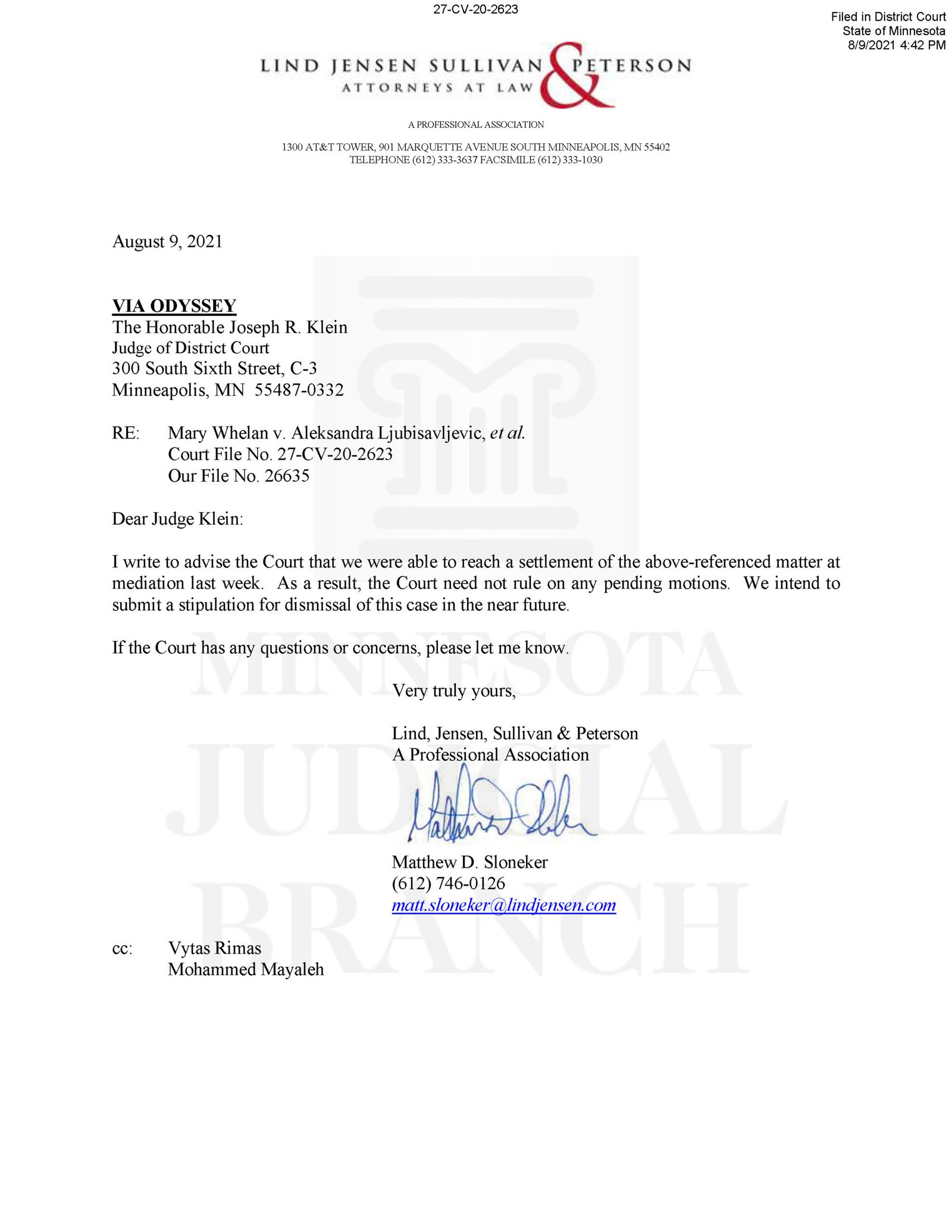 Mary Whelan proved the "case within a case" and received a six figure settlement - meaning she proved the case against Ron Kresha and Golden Shovel Agency, thanks in part to the testimony of Ron Kresha himself.